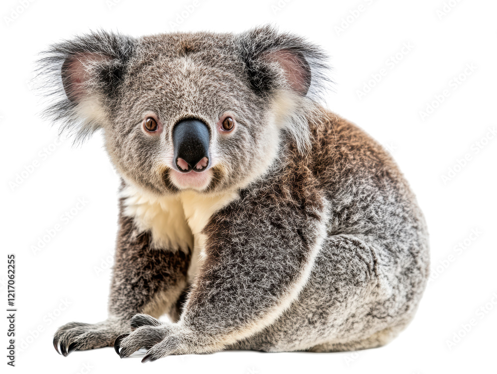 Fototapeta premium Isolated Sitting Koala Bear
