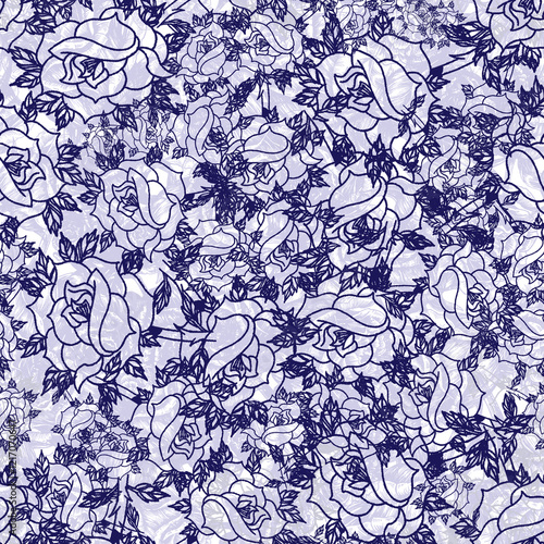 abstract flower seamless patterns