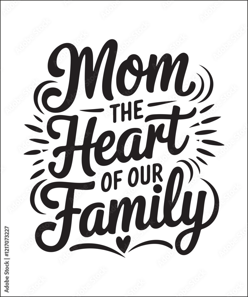 Obraz premium Retro Mama T-Shirt Design