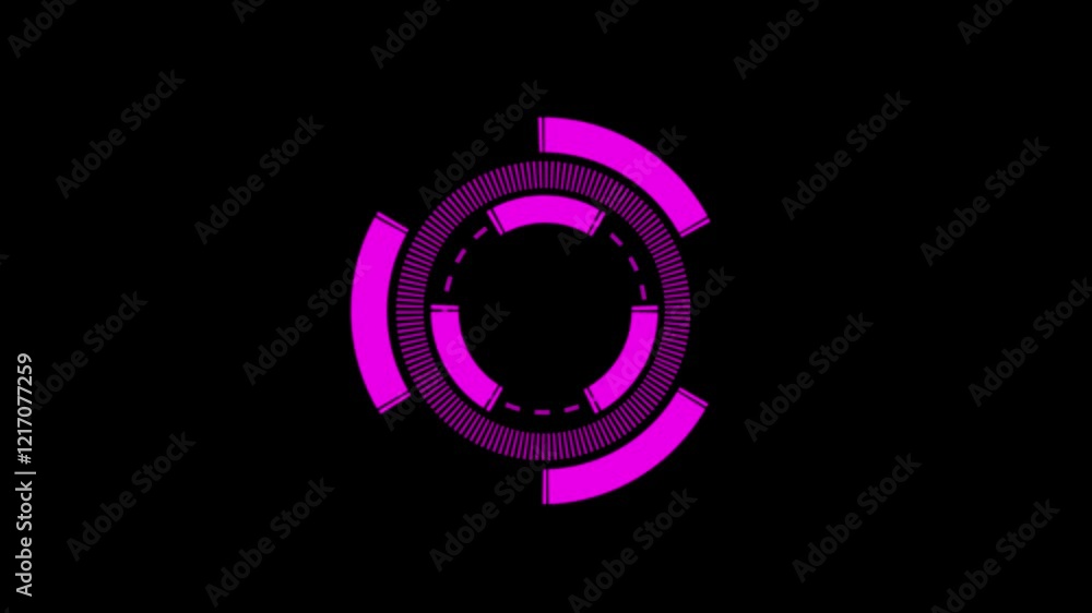 Futuristic HUD, digital crosshair, icon animation. Futuristic HUD, digital crosshair, icon animation.