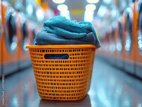 Clean and Soft White Towels Piled for Hygiene and Comfort at Home photo