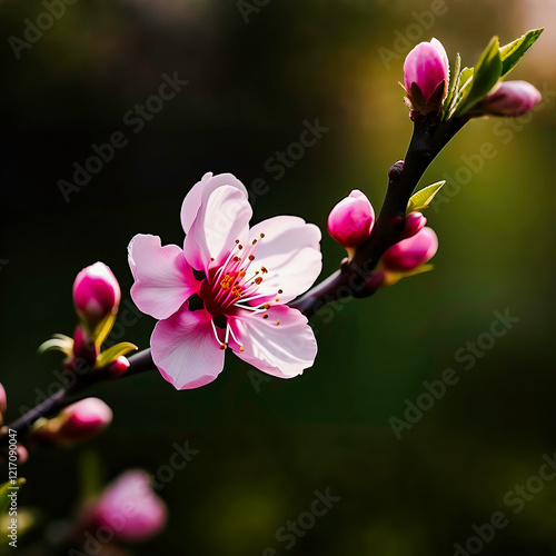 Peach blossom, flower, flower, plant, natural, nature, spring, blooming, beautiful, petal