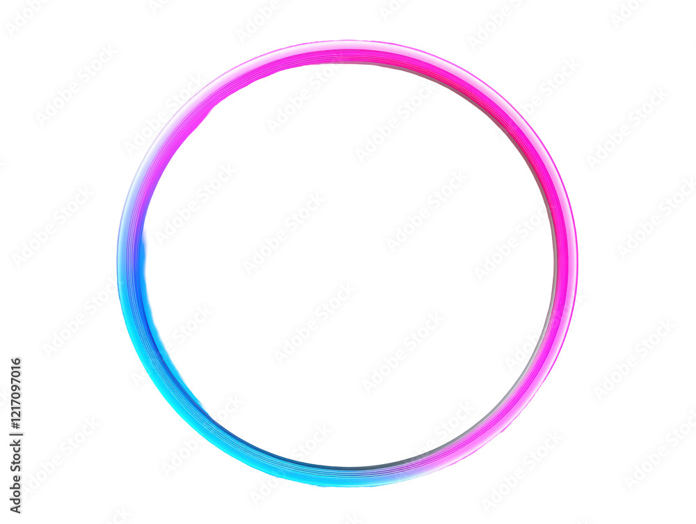 Isolated Abstract Colorful Circle Outline Isolated Abstract Colorful Circle Outline