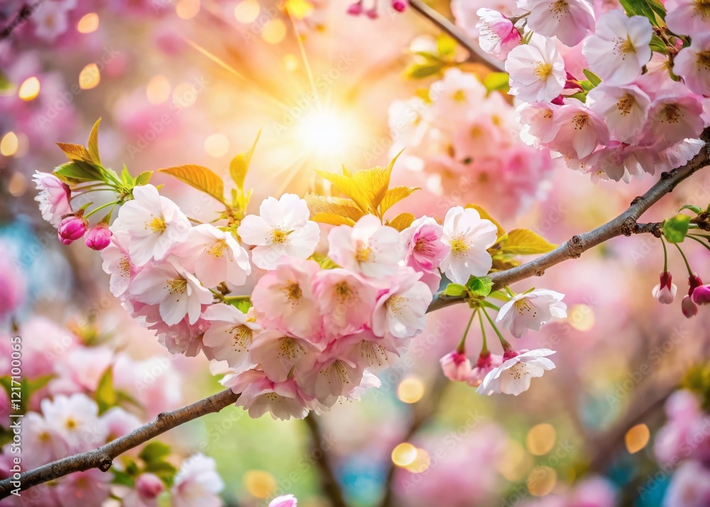 Stunning Spring Cherry Blossom Trees, High-Resolution Stock Photo Stunning Spring Cherry Blossom Trees, High-Resolution Stock Photo