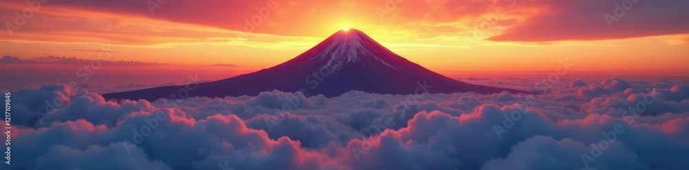 Clouds dance above Mount Kilimanjaro at sunset, atmosphere, sky Clouds dance above Mount Kilimanjaro at sunset, atmosphere, sky