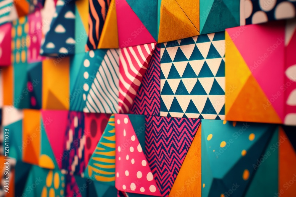 Vibrant Geometric Patterns Display Vibrant Geometric Patterns Display
