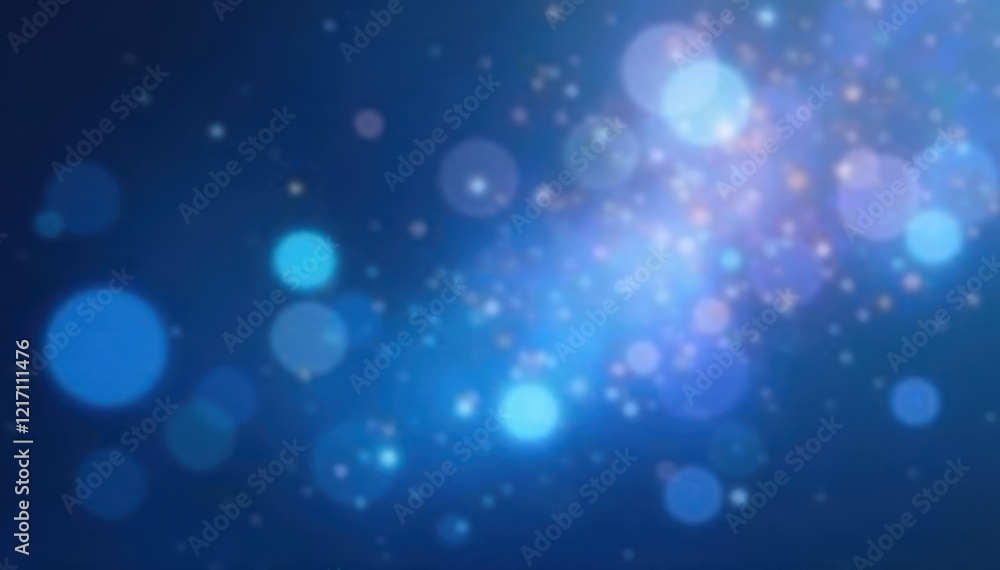 Obraz premium Abstract blue bokeh background, soft focus, dreamy, ethereal, serenity, sky