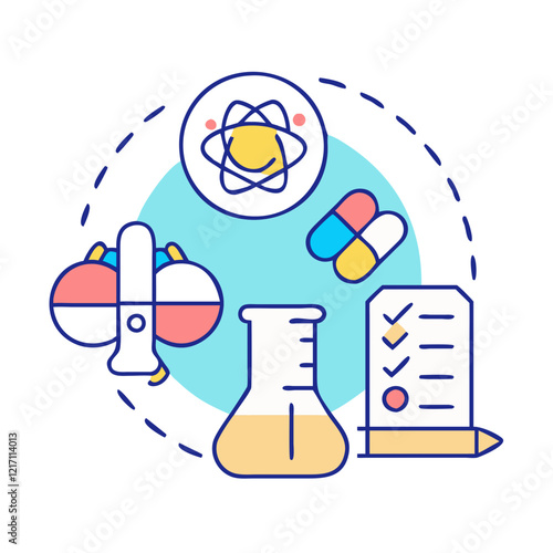 pharmacology icon, pharmacology vector illustration-simple illustration of pharmacology, perfect for pharmacology logos and icons