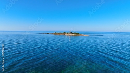 L'isola con il faro di Punta Licosa al tramonto. Costa del Cilento, Italia.
Ripresa aerea del faro di Punta Licosa, nel mare del golfo di Salerno.
 photo