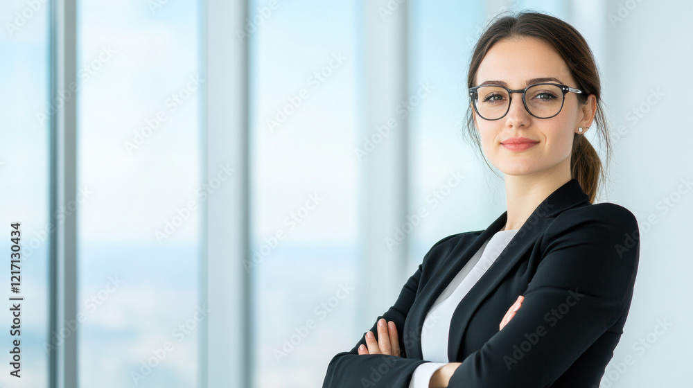 Confident Businesswoman in an Office Confident Businesswoman in an Office
