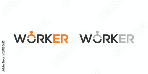 Workers logo design is modern and unique with energetic orange accents.