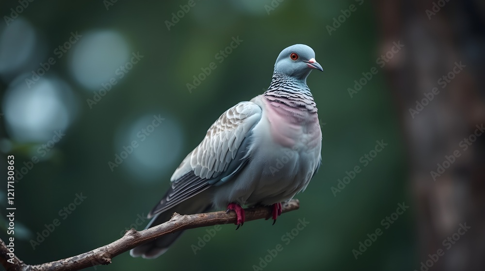 Fototapeta premium pigeon on a tree