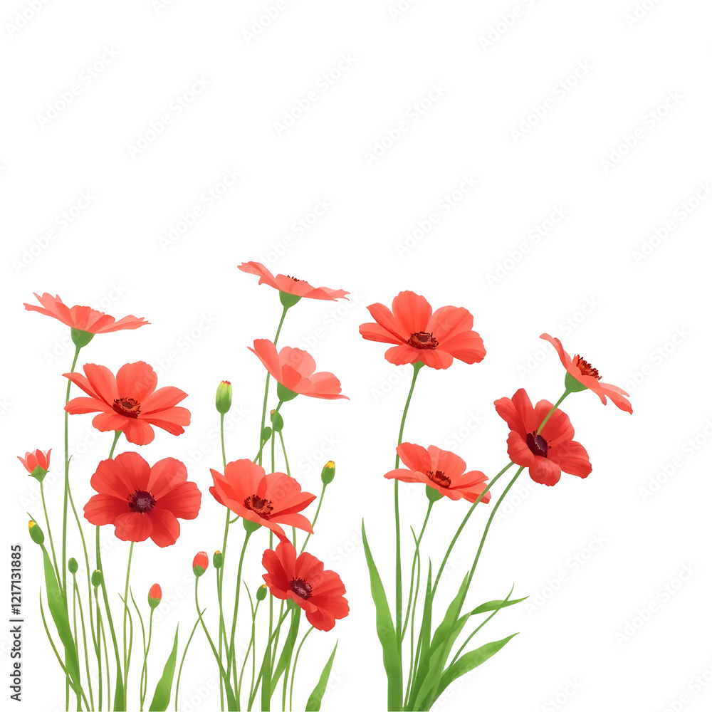 Fototapeta premium red poppies