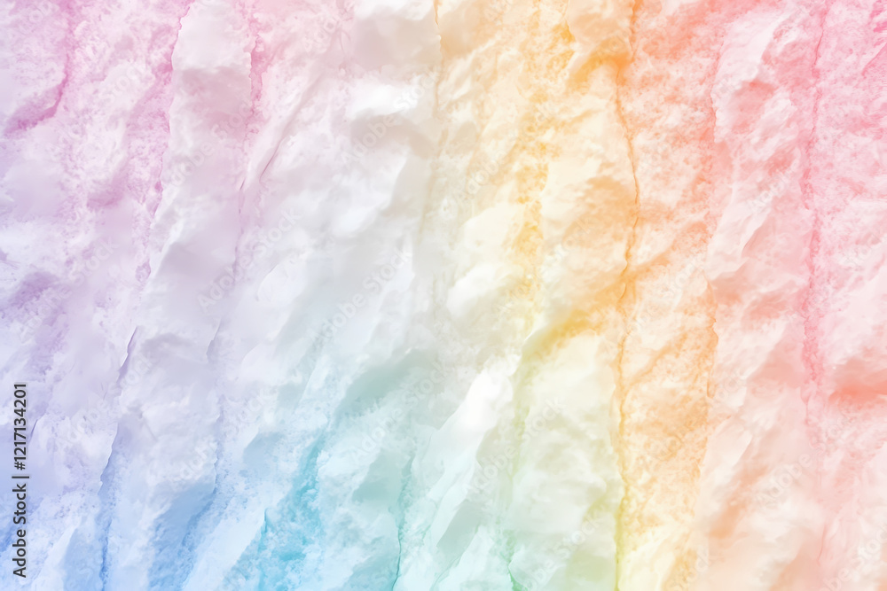 Fototapeta premium Holographic rainbow pastel-colored background with a grainy texture