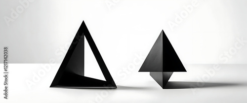 Free Download Abstract Black Geometric Triangles Minimalist Modern Design Elegant Shapes Simple Forms Contemporary Art Stylish Background Clean Lines Graphic        - GFXLoad