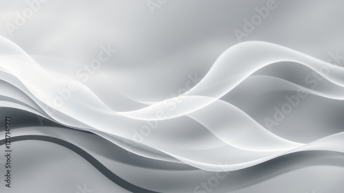 Wallpaper Mural Abstract grayscale flowing wave design for modern presentation Torontodigital.ca