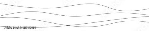 Thin curved wavy lines