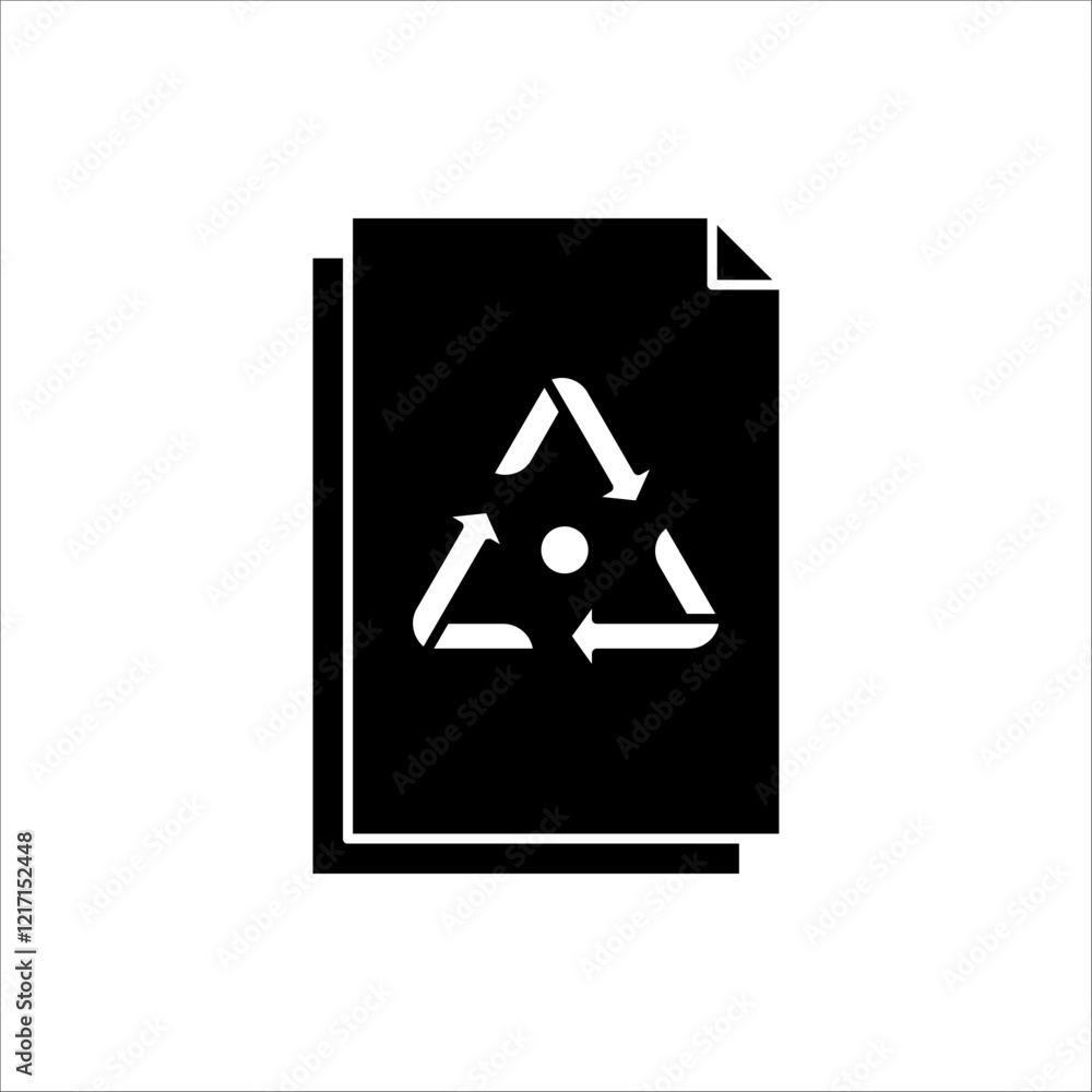 Recycled Paper icon. Vector illustration for web design. Isolated on white background. Recycled Paper icon. Vector illustration for web design. Isolated on white background.