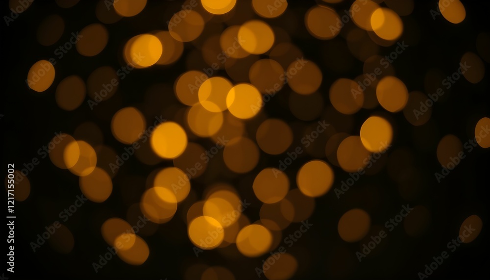 Golden Bokeh Lights Background: Abstract Festive Sparkle Golden Bokeh Lights Background: Abstract Festive Sparkle