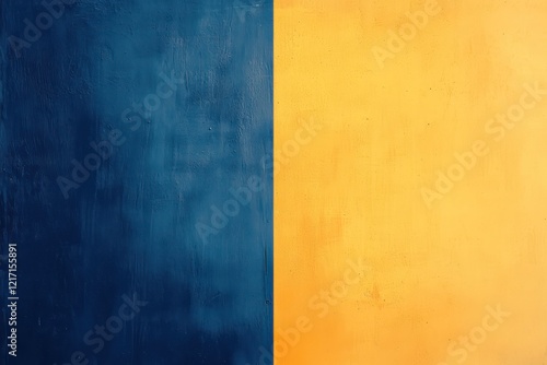 Blurred grainy texture on an indigo to marigold gradient