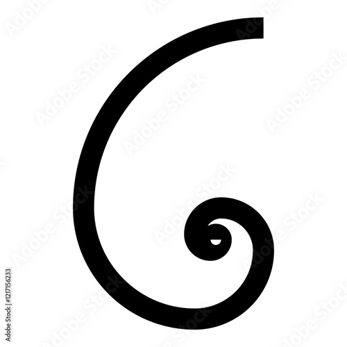 Golden ratio section Sacred geometry symbol ration proportions icon black color vector illustration image flat style