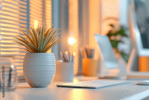 A person in their office, pulling blinds closed and turning off the lights, convinced they are being watched from outside