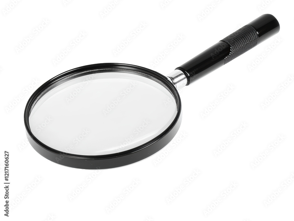 Isolated Magnifying Glass Close-up Isolated Magnifying Glass Close-up