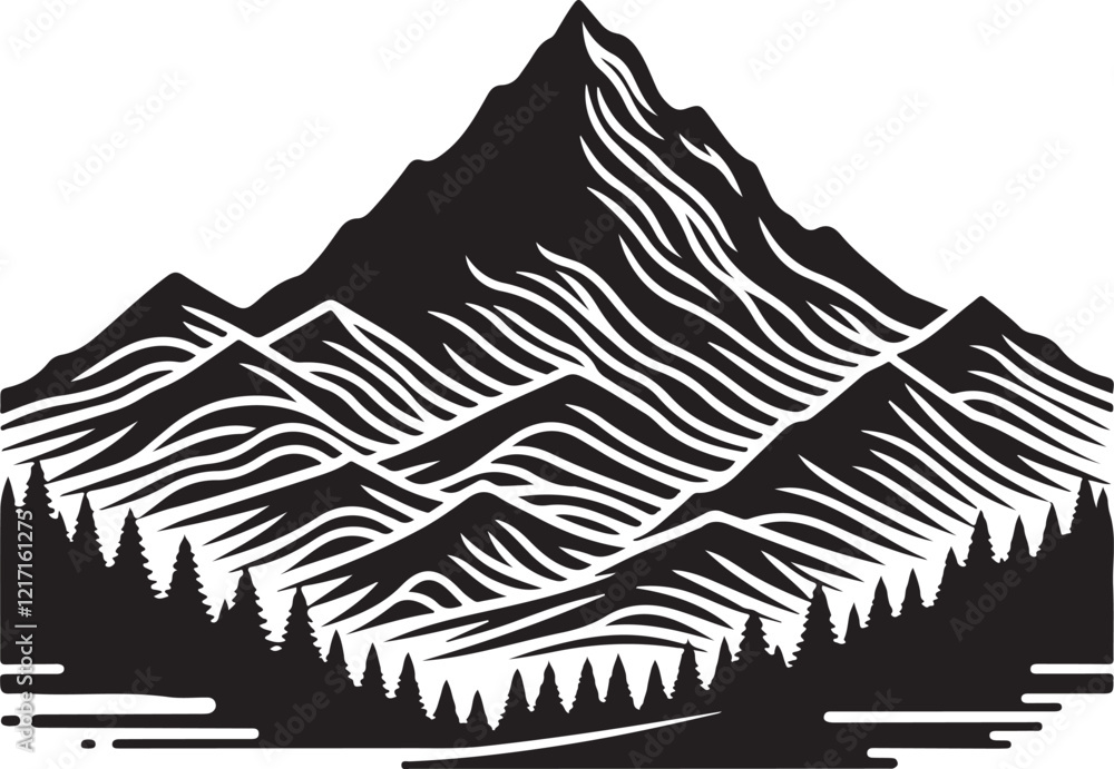 mountain landscape vector illustration mountain landscape vector illustration