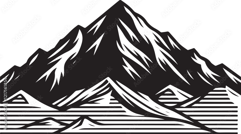 mountain landscape vector illustration mountain landscape vector illustration