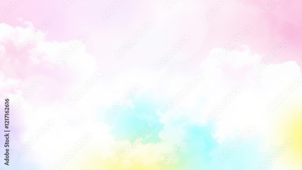 Dreamy Pastel Sky Soft Clouds and Colorful Hues for a Serene Background Dreamy Pastel Sky Soft Clouds and Colorful Hues for a Serene Background