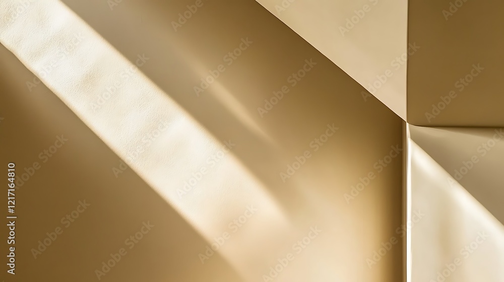 Abstract Beige Wall with Sunlight Shadows Abstract Beige Wall with Sunlight Shadows