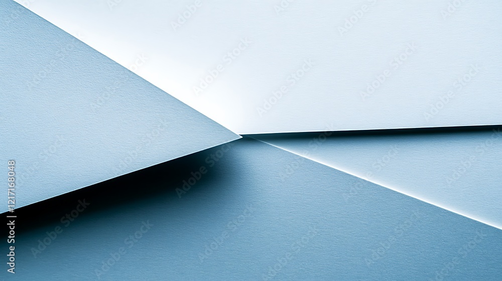 Abstract Blue Paper Geometric Shapes Design Abstract Blue Paper Geometric Shapes Design