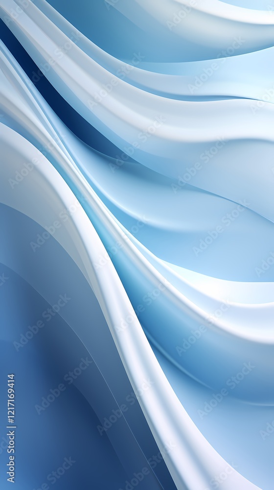 Fototapeta premium digital technology gray and blue abstract curve lines poster background