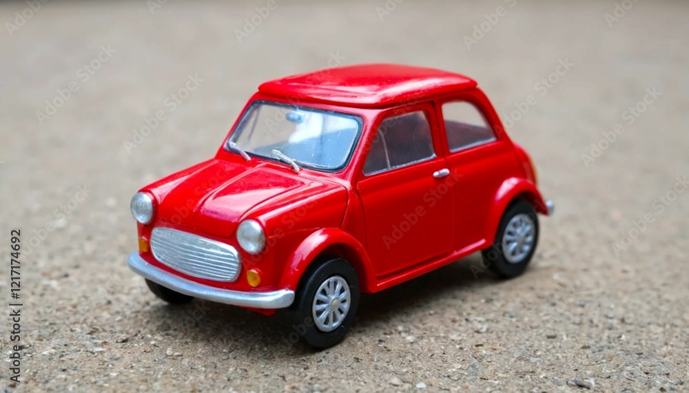 Fototapeta premium red toy car