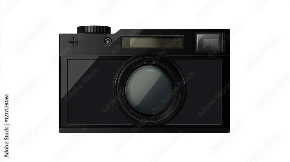 Black Instant Film Frame on Transparent Background Black Instant Film Frame on Transparent Background
