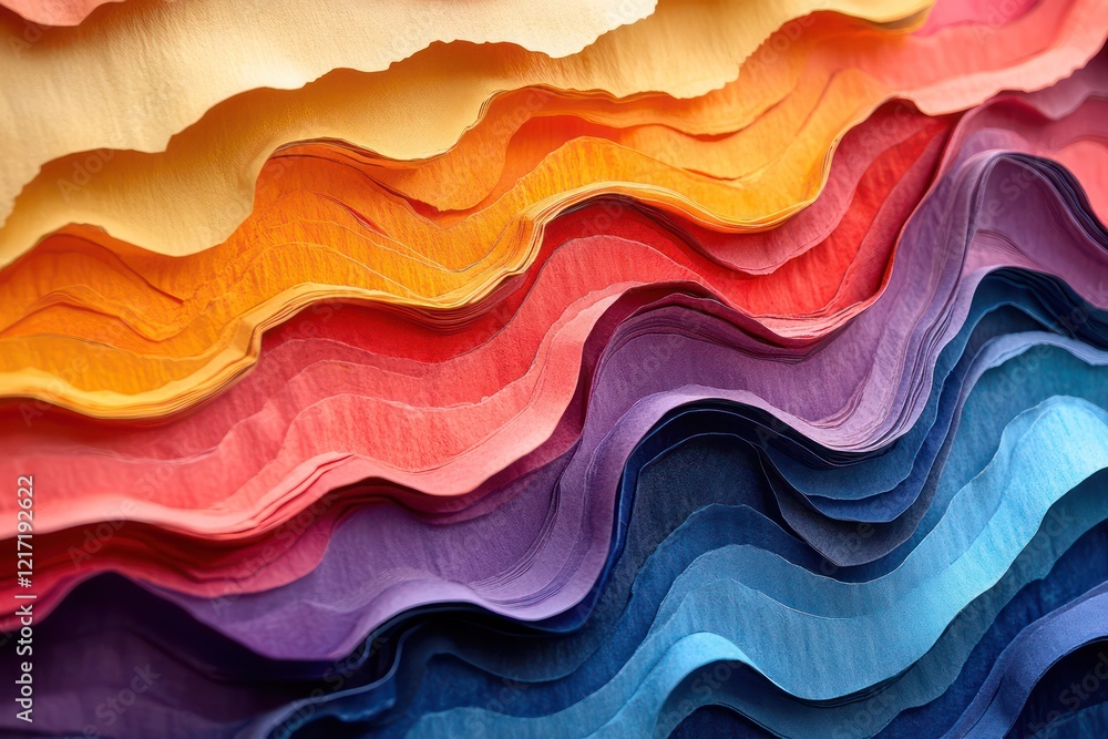 Textured, layered paper effects with Textured, layered paper effects with