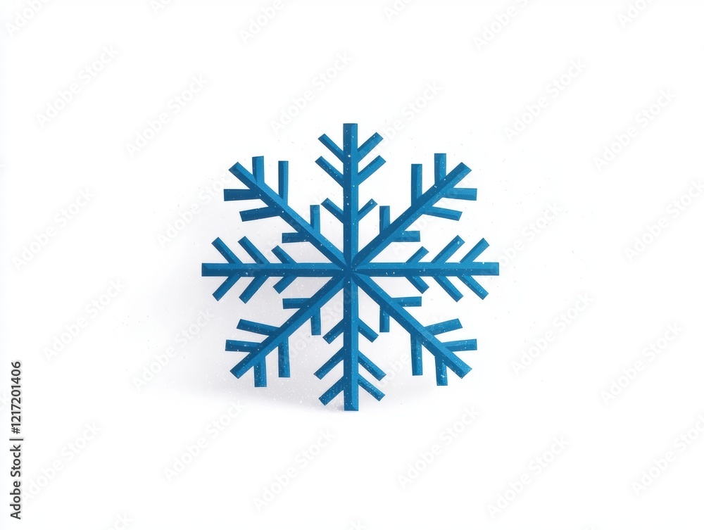 A vibrant blue snowflake design that captures the essence of winter A vibrant blue snowflake design that captures the essence of winter
