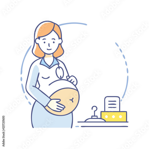 obstetrician icon, obstetrician vector illustration-simple illustration of obstetrician, perfect for obstetrician logos and icons
