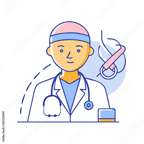 oncologist icon, oncologist vector illustration-simple illustration of oncologist, perfect for oncologist logos and icons