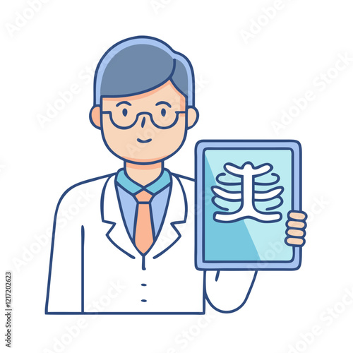 radiologist icon, radiologist vector illustration-simple illustration of radiologist, perfect for radiologist logos and icons