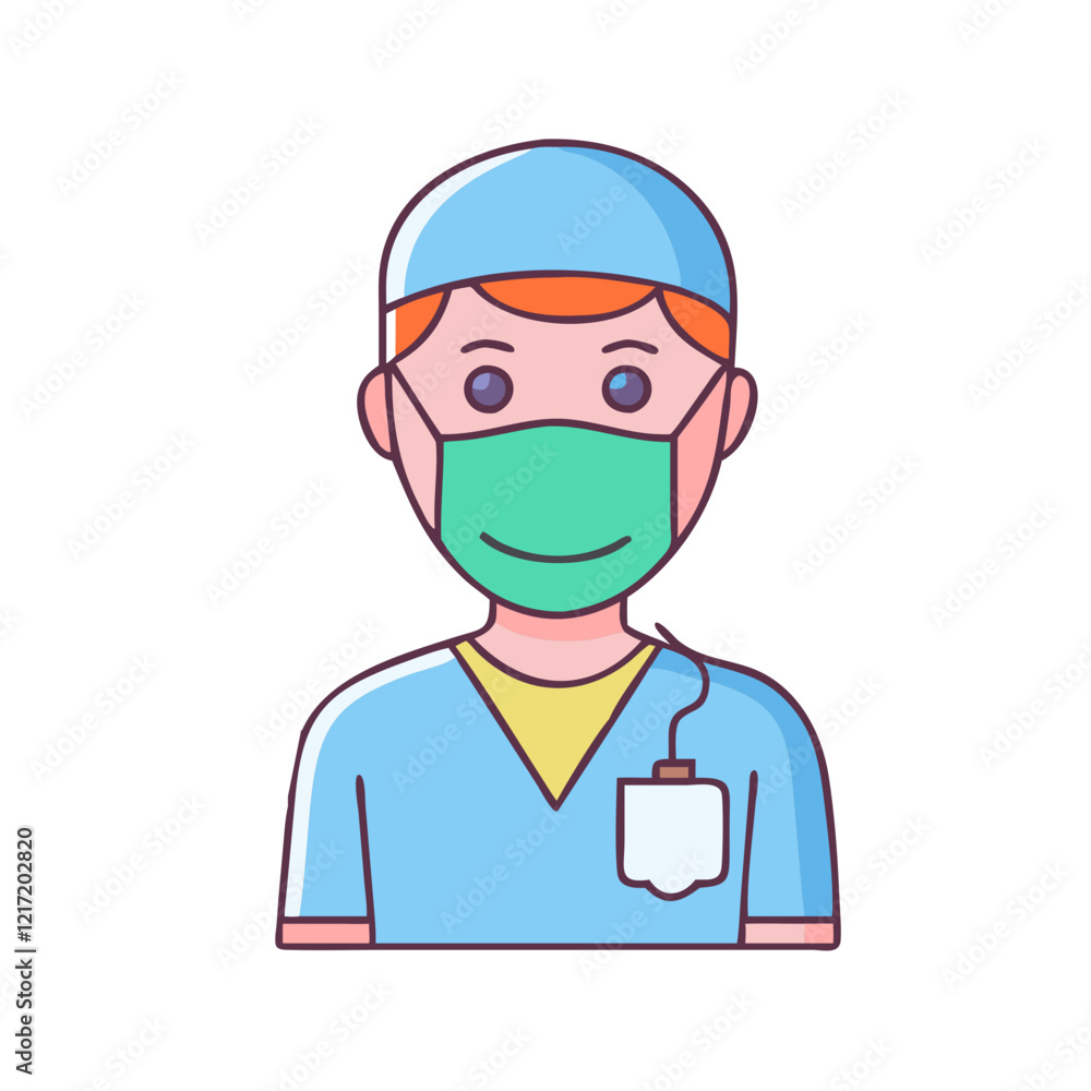 surgeon icon, surgeon vector illustration-simple illustration of surgeon, perfect for surgeon logos and icons