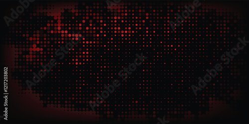 Dark red retro comic pop art background with dots, cartoon halftone background vector illustration eps10