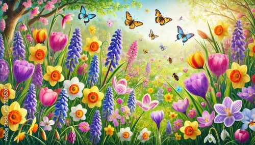 wunderschöne Blumenwiese