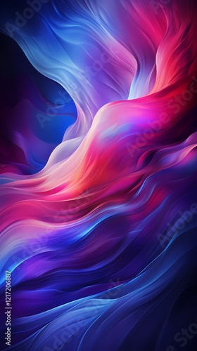 Wallpaper Mural digital technology purple blue spiral circle particle poster background Torontodigital.ca