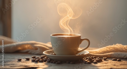 A warm embrace of morning coffee to share.