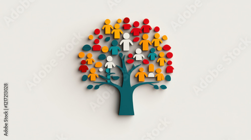 Hierarchy, A detailed image exploring the role of hierarchy in family structures, emphasizing relationships and dynamics within family systems.