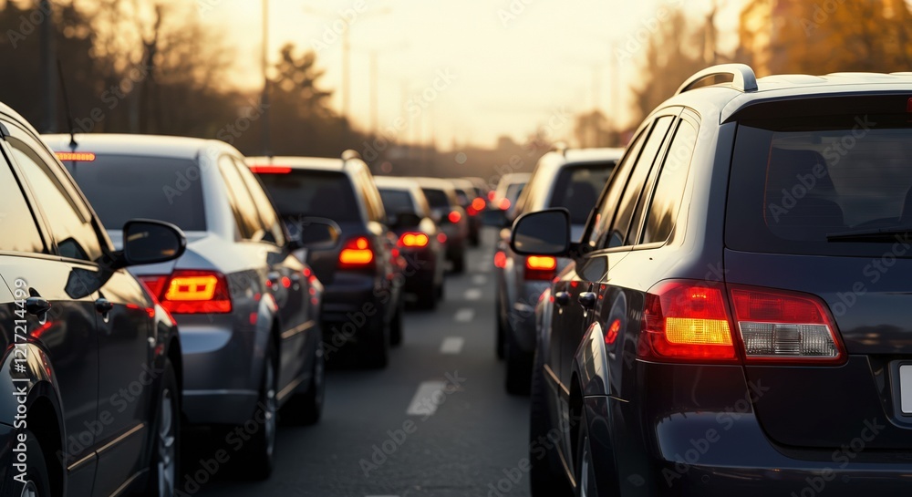 traffic on the road traffic on the road