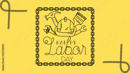 Happy Labor Day background, worker, labor banner