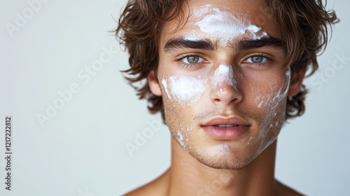 Man with Face Cream