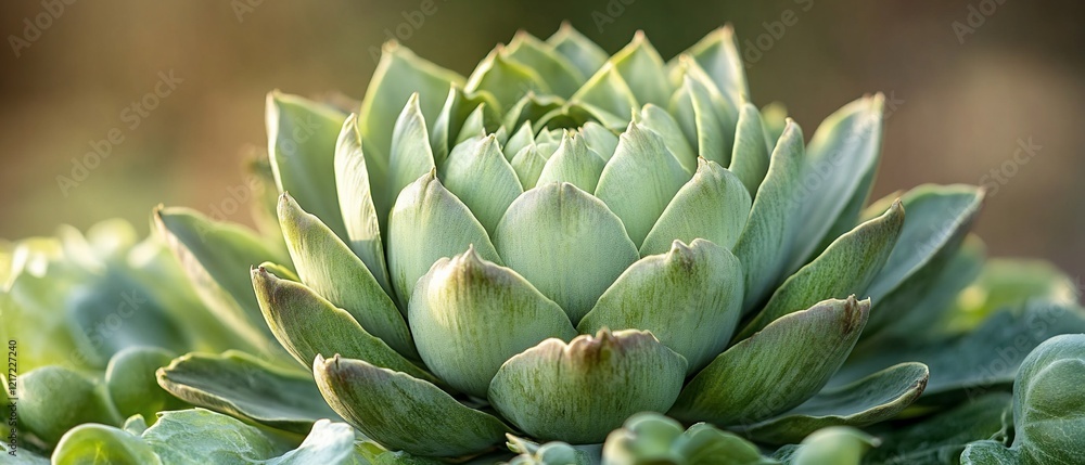 Artichoke plant close-up, garden setting, sunlit. Food, health Artichoke plant close-up, garden setting, sunlit. Food, health